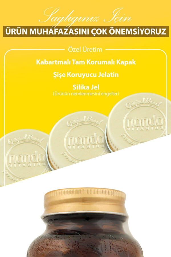 B Kompleks Vitamini 30 Kapsula (B1, B2, B3, B5, B6, B12 Vitaminlari) - 3