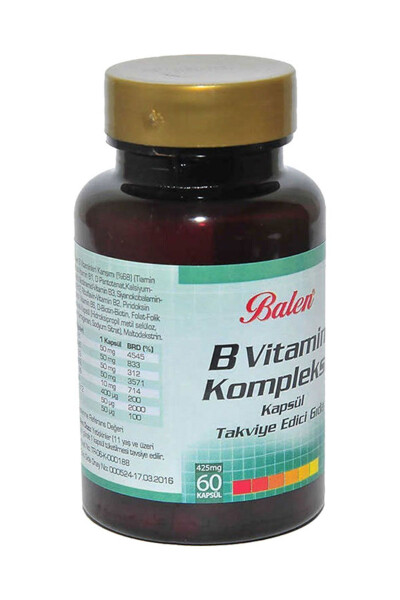 B Vitamin Complex 425 Mg 60 Capsules B12 - 2