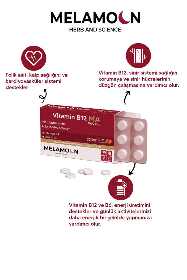 B12, B6 и Фолиевая Кислота: Поддержка нервной системы, беременности и кроветворения 1000мкг - 2