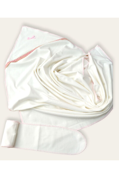 Baby 100% Cotton Swaddling Blanket with Belt 70*70 cm - 3