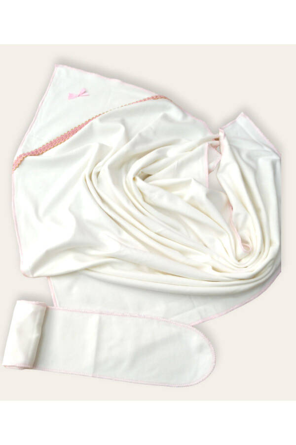 Baby 100% Cotton Swaddling Blanket with Belt 70*70 cm - 3