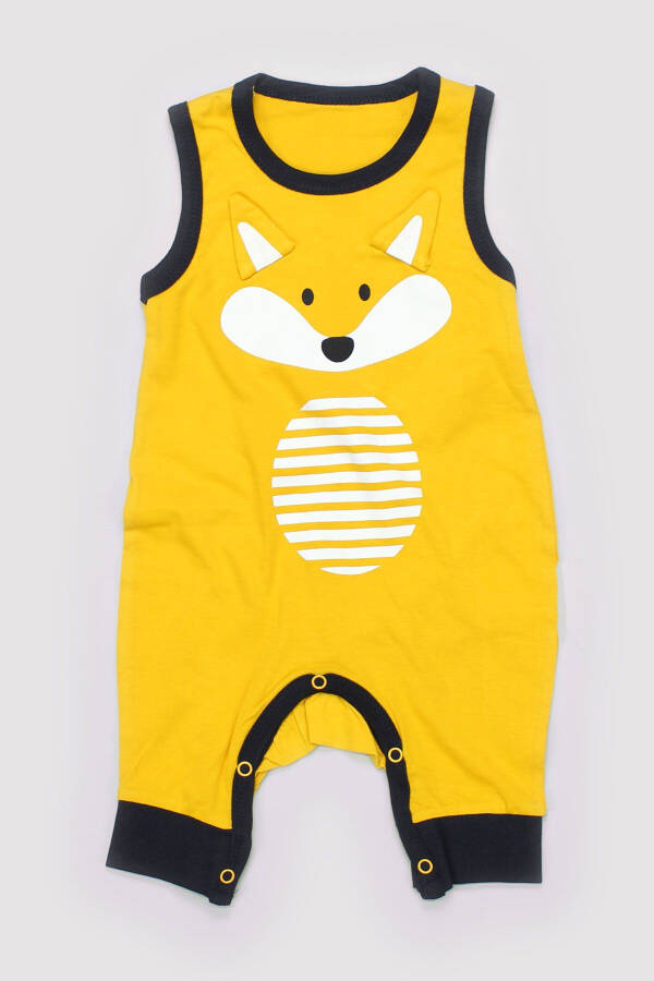 Baby 5 Add 4 Pay Newborn Boy Slim Soft Cotton Tight Fit Fox Jumpsuit Gift 13360 - 1