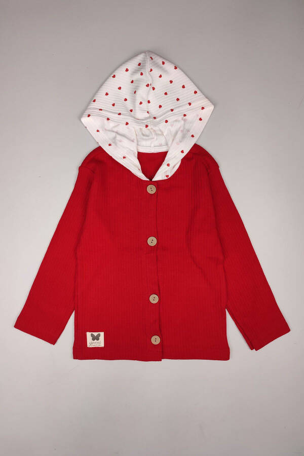 Baby 5 Buy 4 Pay Child Cotton Heart Hooded Cardigan New Year's Day Holiday 29 October 23 April Flag 15207 - 3