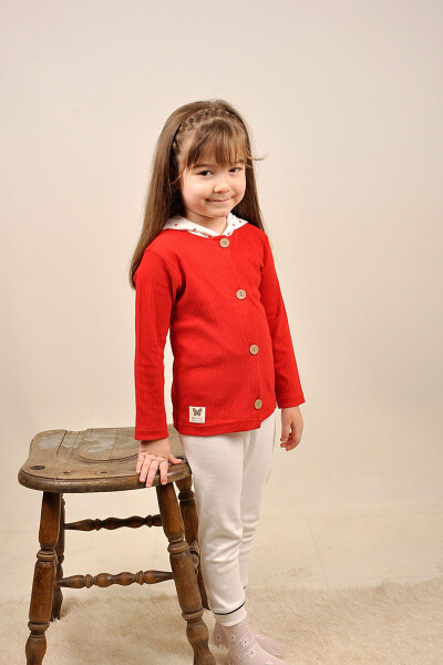 Baby 5 Buy 4 Pay Child Cotton Heart Hooded Cardigan New Year's Day Holiday 29 October 23 April Flag 15207 - 6