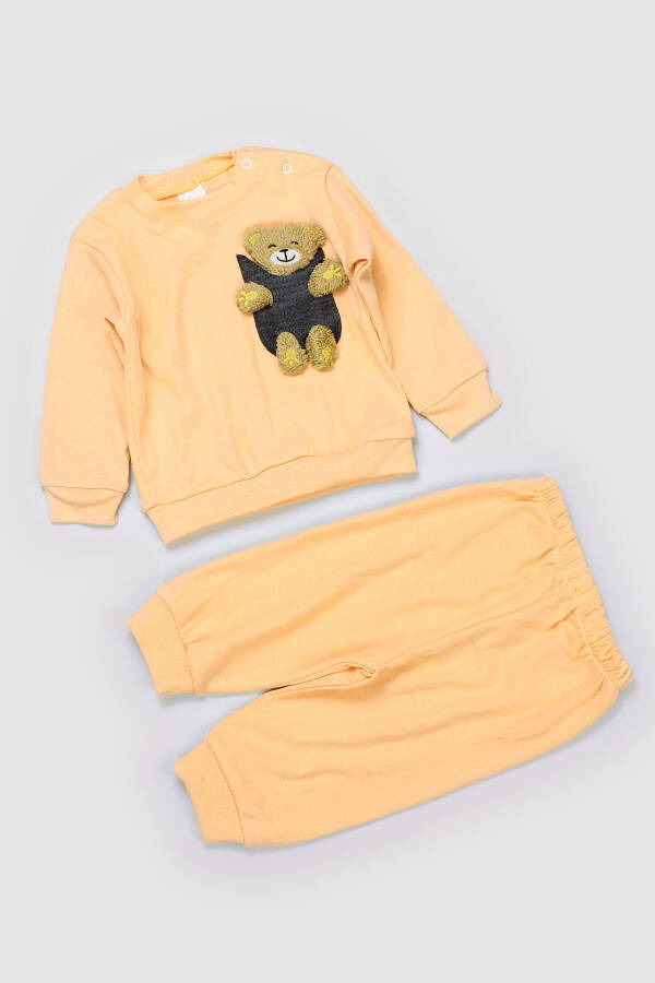 Baby 5 Buy 4 Pay Newborn Child Cotton Slim Fit Bear Figure Set 2 Pack Sweat Pants 13428 - 7