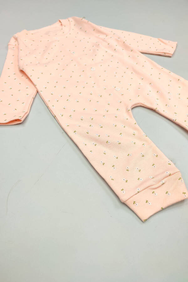 Baby 5 Buy 4 Pay Newborn Child Cotton Soft Cotton Narrow Fit Tiny Flowers Zippered Jumpsuit 14828 - 7