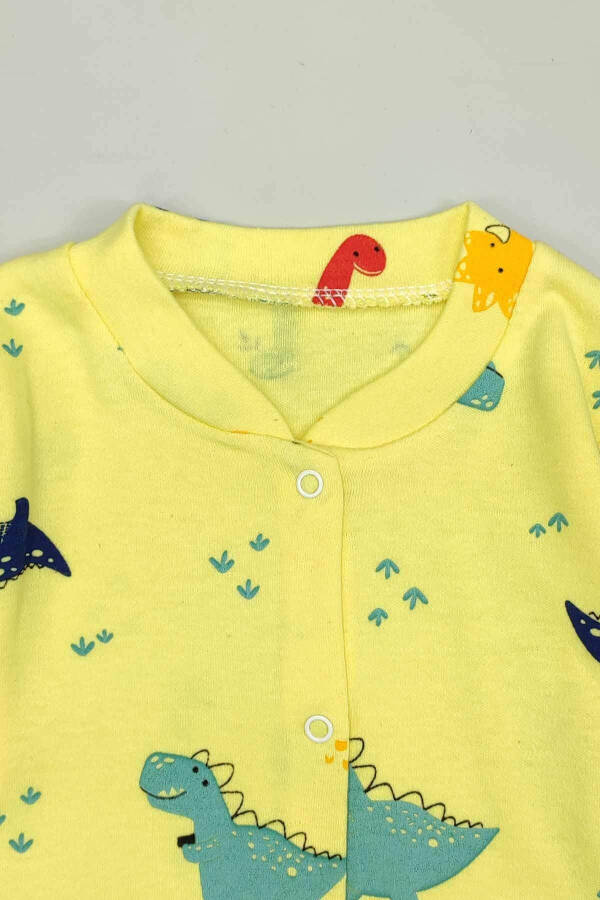 Baby 5 Buy 4 Pay Newborn Child Soft Cotton Jersey Slim Fit Dino Pattern Print Snap Jumpsuit 14738 - 9