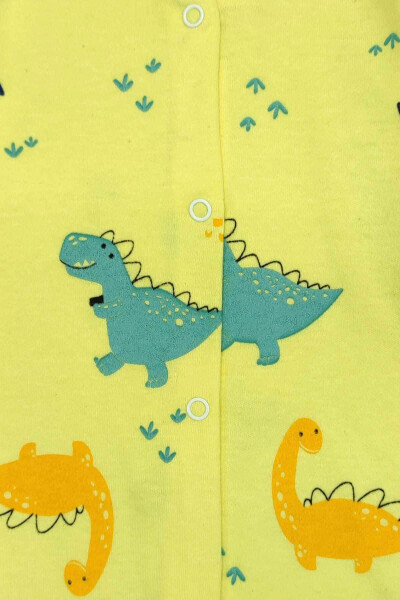 Baby 5 Buy 4 Pay Newborn Child Soft Cotton Jersey Slim Fit Dino Pattern Print Snap Jumpsuit 14738 - 11