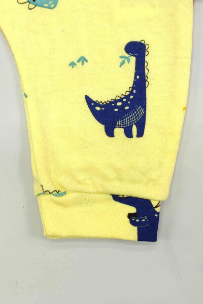 Baby 5 Buy 4 Pay Newborn Child Soft Cotton Jersey Slim Fit Dino Pattern Print Snap Jumpsuit 14738 - 12