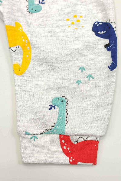 Baby 5 Buy 4 Pay Newborn Child Soft Cotton Jersey Slim Fit Dino Print Snap Romper 14738 - 12