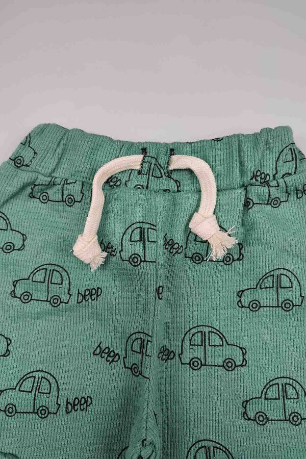 Baby 5 Buy 4 Pay Seasonal Waffle Interlock Cotton Slim Fit Car Print Jogger Pants 15148 - 22