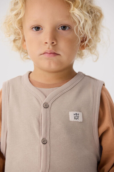 Baby Beige Vest - 7