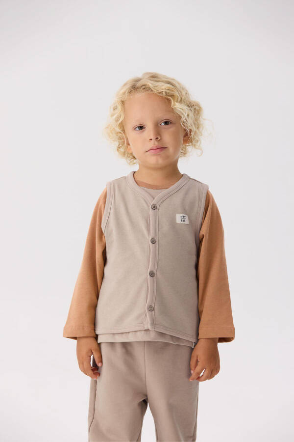 Baby Beige Vest - 2