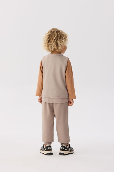 Baby Beige Vest - 4