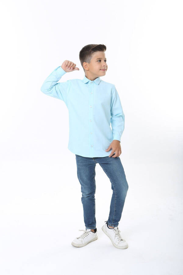 Baby Blue Children's Shirt - 1