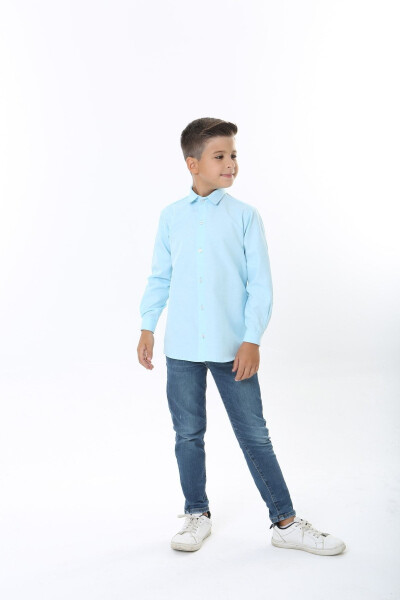 Baby Blue Children's Shirt - 4