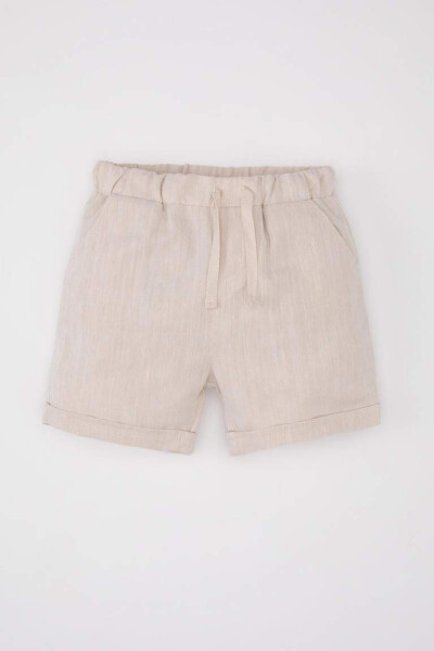 Baby Boy Basic Pocket Shorts Beige - 1