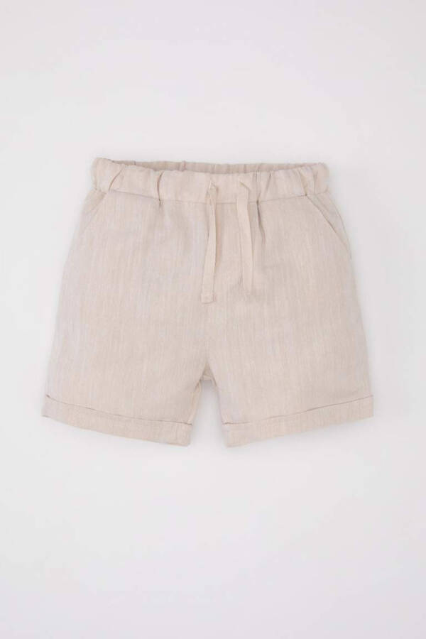 Baby Boy Basic Pocket Shorts Beige - 1