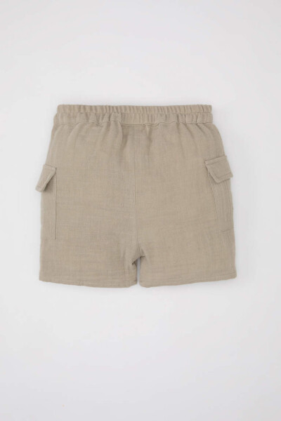 Baby Boy Basic Pocket Shorts Beige - 8