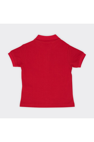 Baby Boy Basic Red Piqué T-Shirt - 6