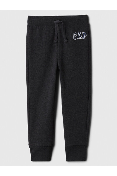 Baby Boy Black Logo Sweatpants - 7