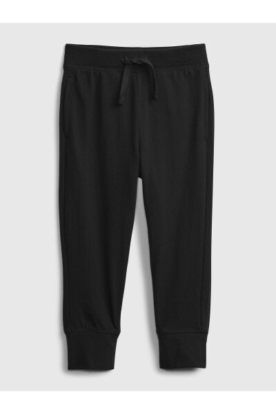 Baby Boy Black Mix And Match Pull-on Sweatpants - 6