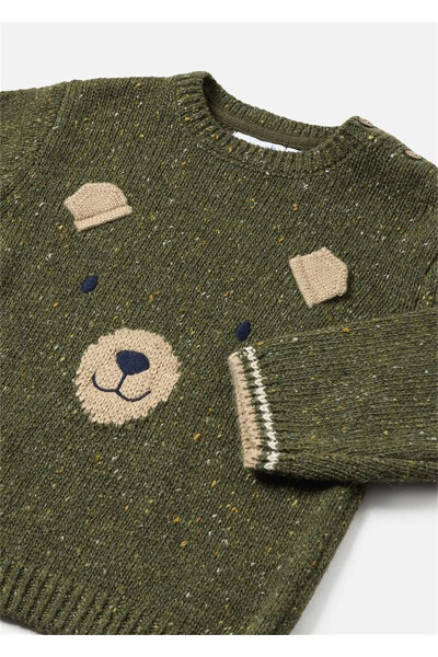 Baby Boy Cardigan Khaki Green 2314 - 3