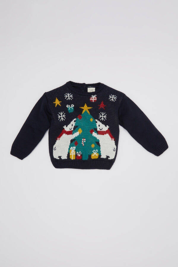 Baby Boy Christmas Print Sweater C8878A524WN - 1