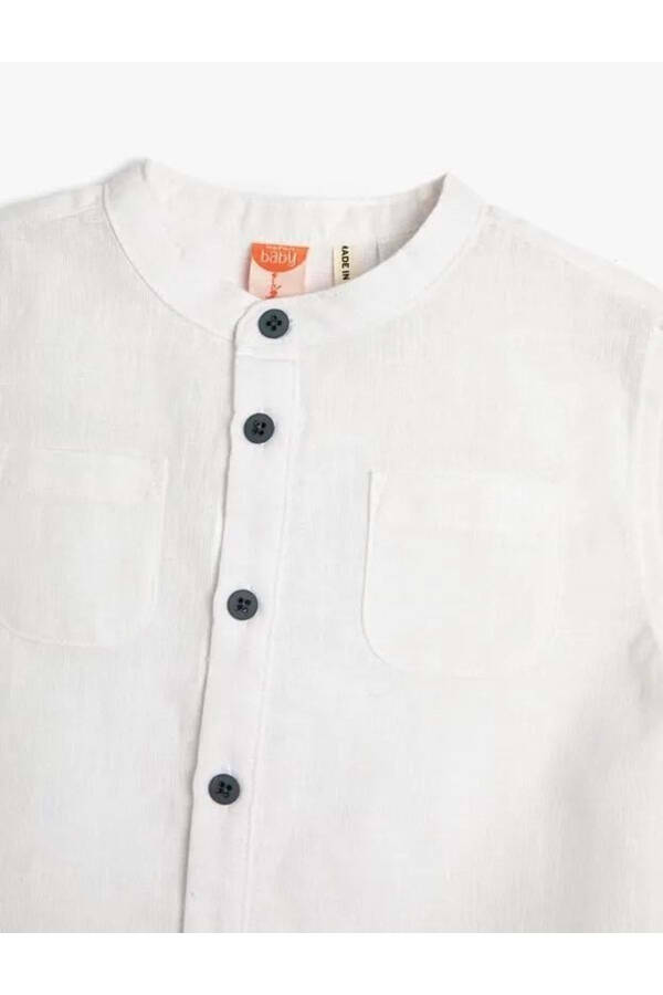 Baby Boy Clothes Shirt 3SMB60096TW White - 1