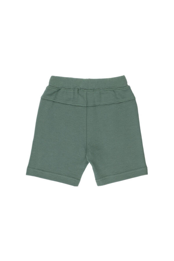 Baby Boy Elastic Waist Green Shorts - 2