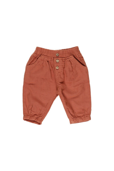 Baby Boy Elastic Waist Tile Pants - 16