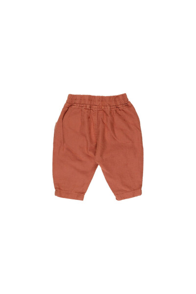 Baby Boy Elastic Waist Tile Pants - 5