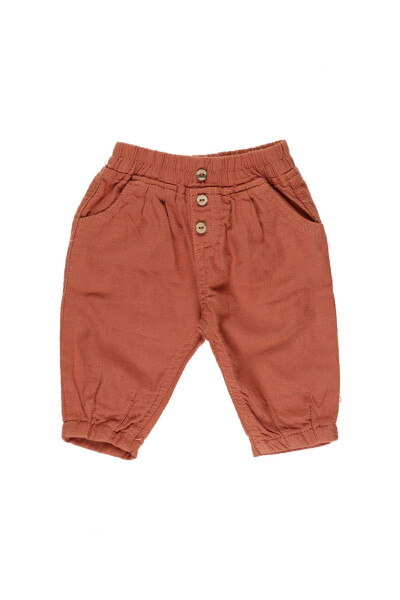 Baby Boy Elastic Waist Tile Pants - 1