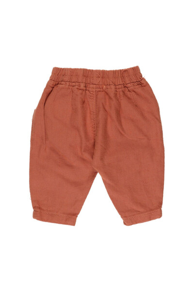 Baby Boy Elastic Waist Tile Pants - 2