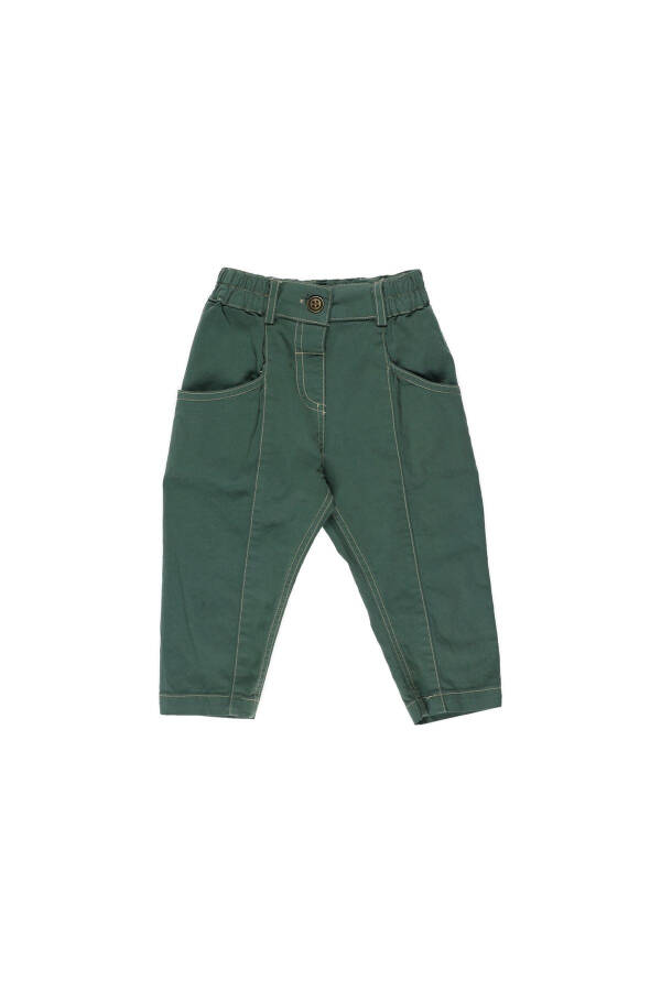 Baby Boy Elastic Waistband Pants with Pocket Detail - 16