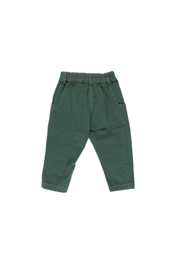 Baby Boy Elastic Waistband Pants with Pocket Detail - 14