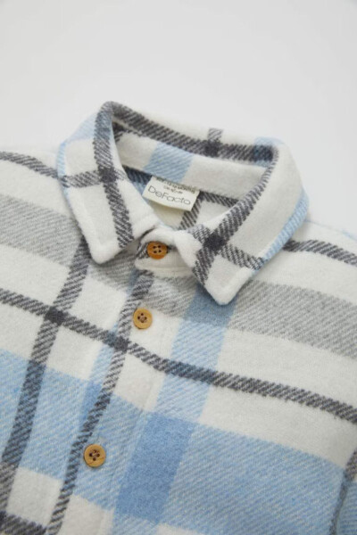 Baby Boy Flannel Long Sleeve Shirt - 12