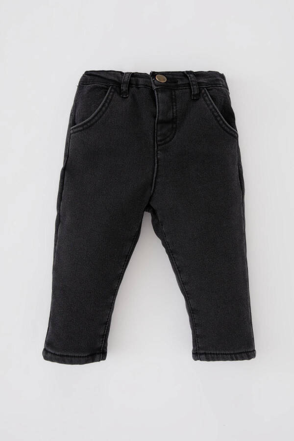 Baby Boy Fleece Lined Pants with Pockets - 7