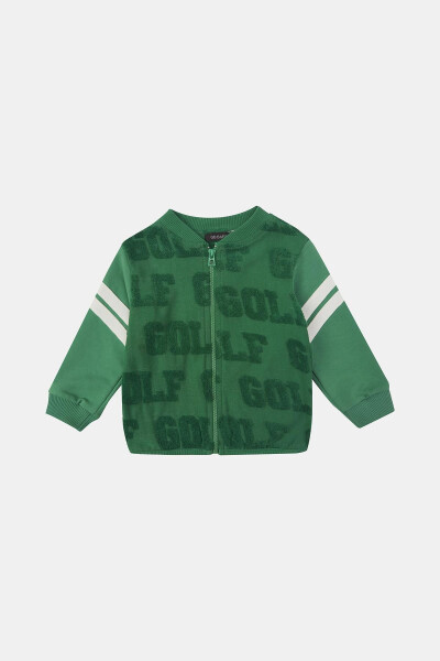 Baby Boy Green Sweat Top - 4