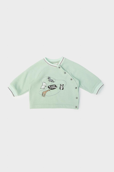 Baby Boy Green Sweatshirt - 1