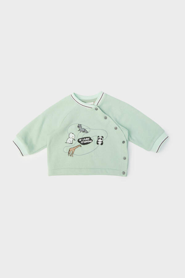 Baby Boy Green Sweatshirt - 1