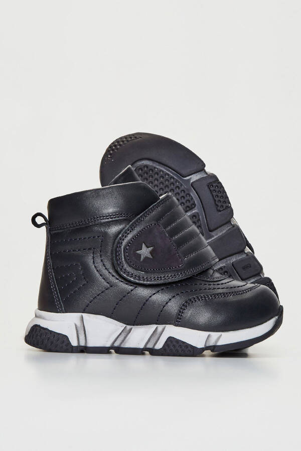 Baby Boy Navy Blue Bot & Bootie - 3