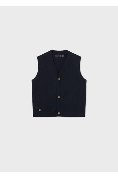 Baby Boy Navy Blue Vest (02316) - 1