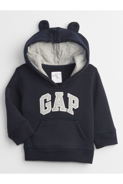 Baby Boy Navy Logo Hoodie - 4