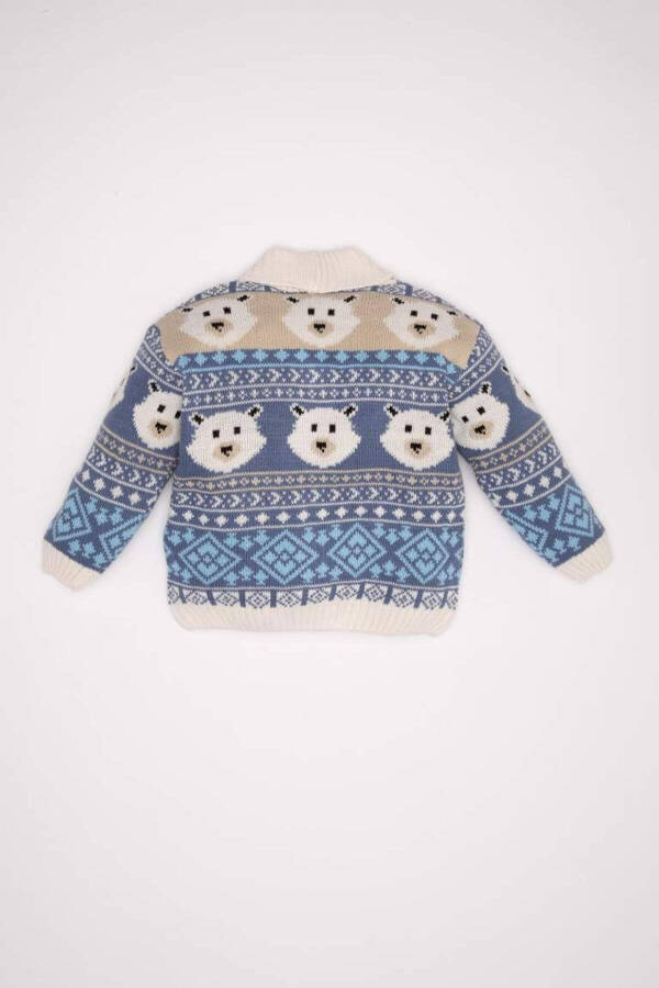 Baby Boy Patterned Knit Cardigan C8862a524wn - 10