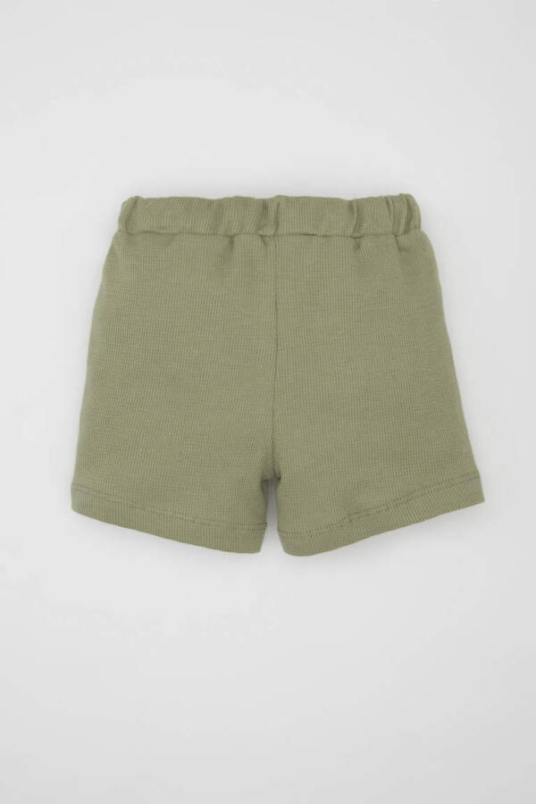 Baby Boy Pocket Waffle Shorts Light Khaki - 4