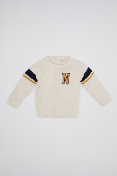 Baby Boy Printed Sweater C8870A524WN - 5