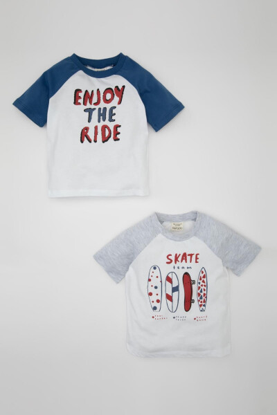 Baby Boy Skateboard Print 2-Pack Short Sleeve T-Shirt C7851a524sm - 6