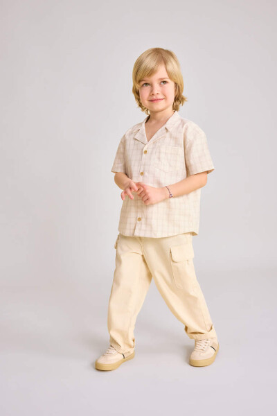 Baby Boy Straight Leg Jean Pants Sand - 1