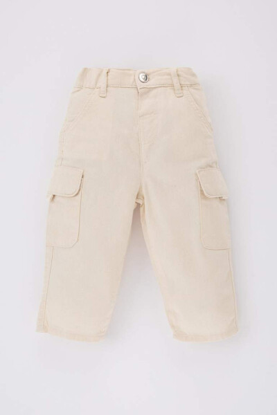 Baby Boy Straight Leg Jean Pants Sand - 4